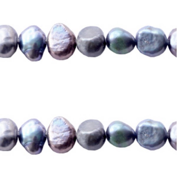 Zoetwater parels Peacock blue