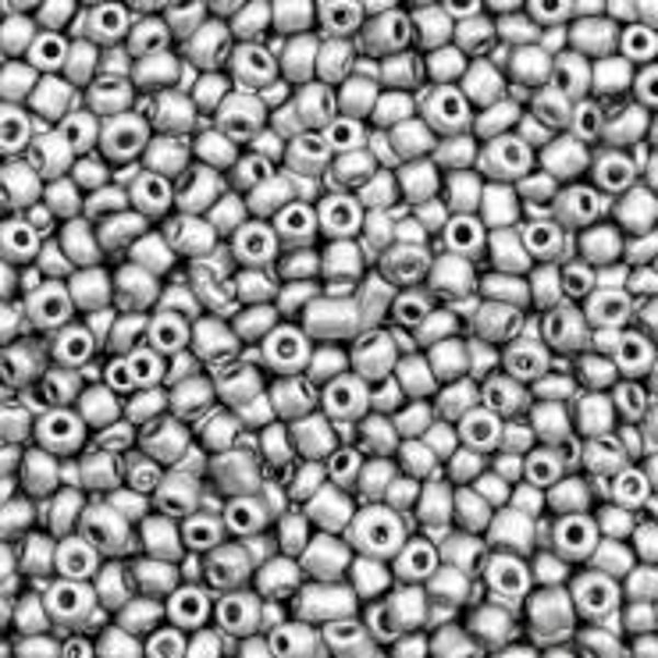 4mm rocailles, 1455 Chromium Silver