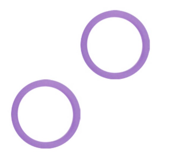 Elastiek eindjes purple