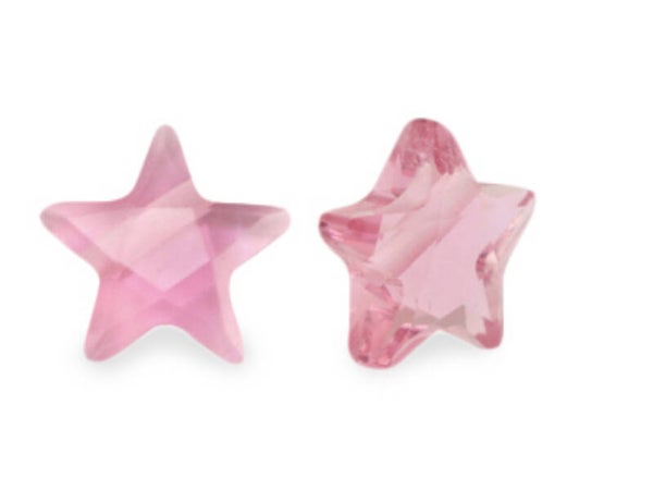 Facet fashion kralen Ster Indian pink