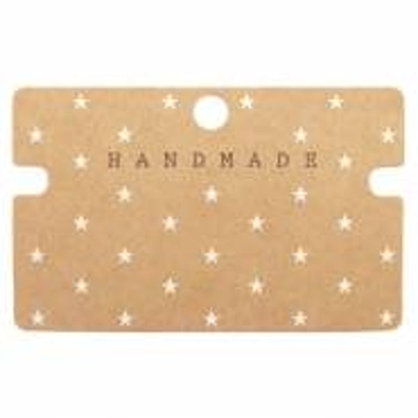 Sieradenkaartjes, stars, per 5 stuks
