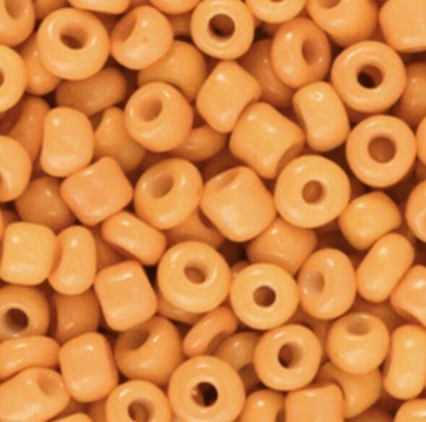 Rocailles 4mm Amber orange. 