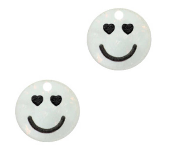 Smiley bedel plexx hearts Shimmery White