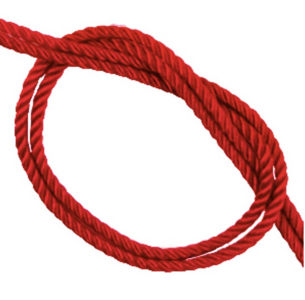 Geweven trendy koord Candy red 2mm