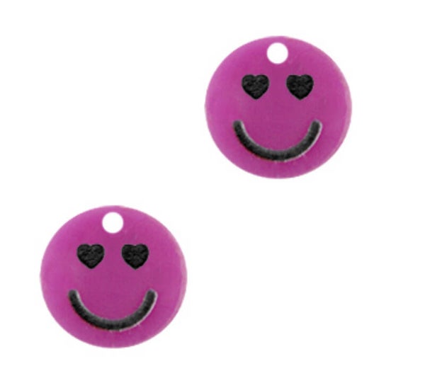 Smiley bedel plexx Hearts peonia purple