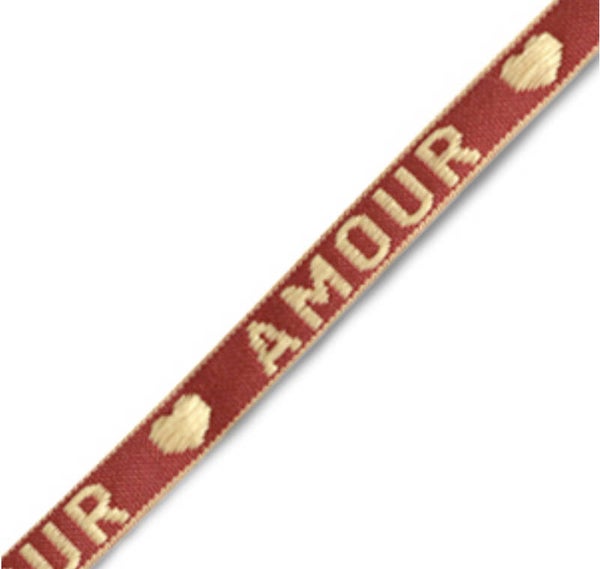 Lint Amour Warm red / Beige