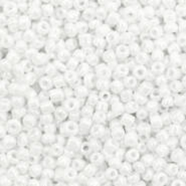 2mm rocailles, 2228 Bright White AB 