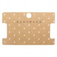 Sieradenkaartjes, stars, per 5 stuks