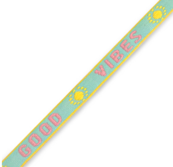 lint good vibes turquoise/pink/yellow