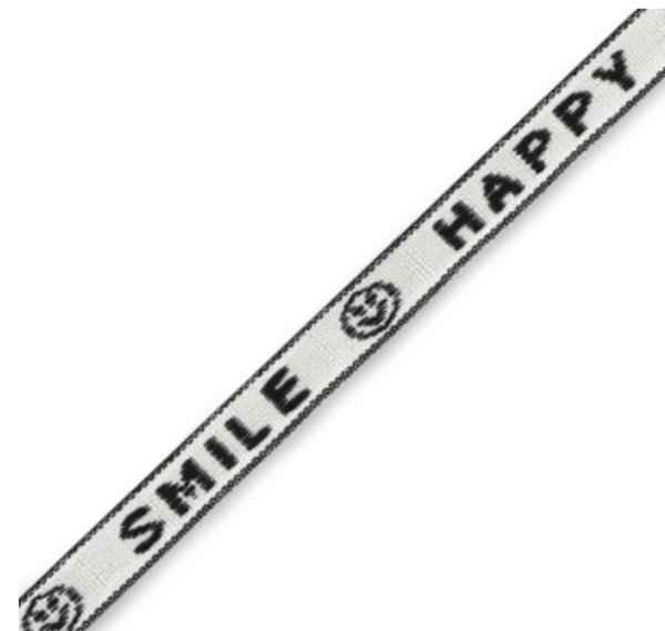 lint happy smile white/black
