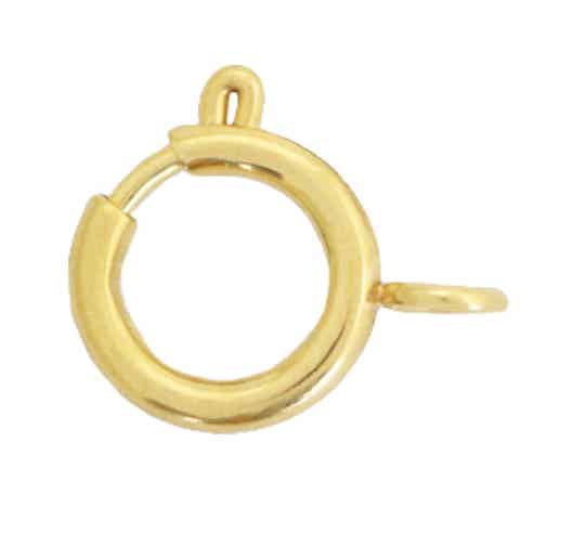 Stainless steel roestvrijstaal slotje Goud 14x17mm