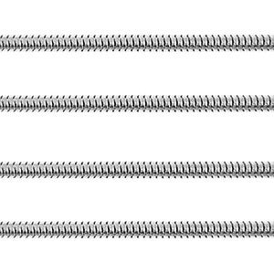 ROESTVRIJ STALEN (RVS) STAINLESS STEEL ONDERDELEN JASSERON SNAKE 2.5MM ZILVER
