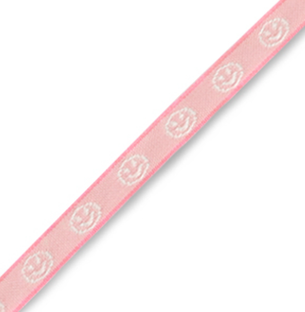 lint smiley pink/white