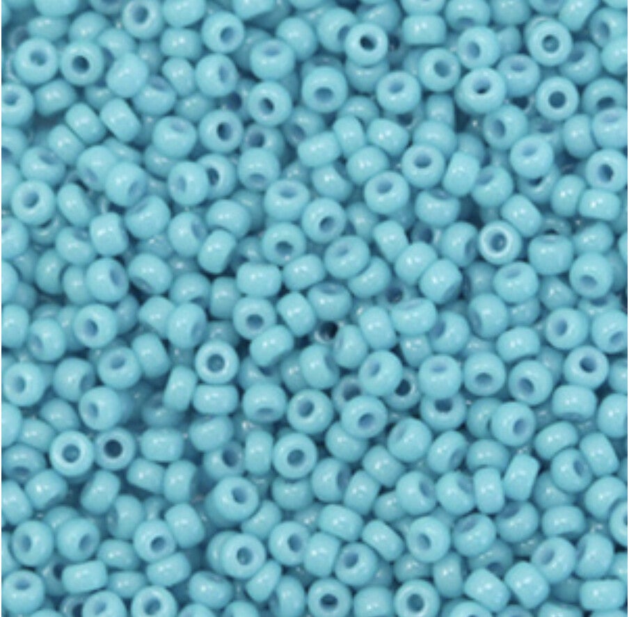 Miyuki 11/0 2mm duracoat opaque Nile blue 11-4478