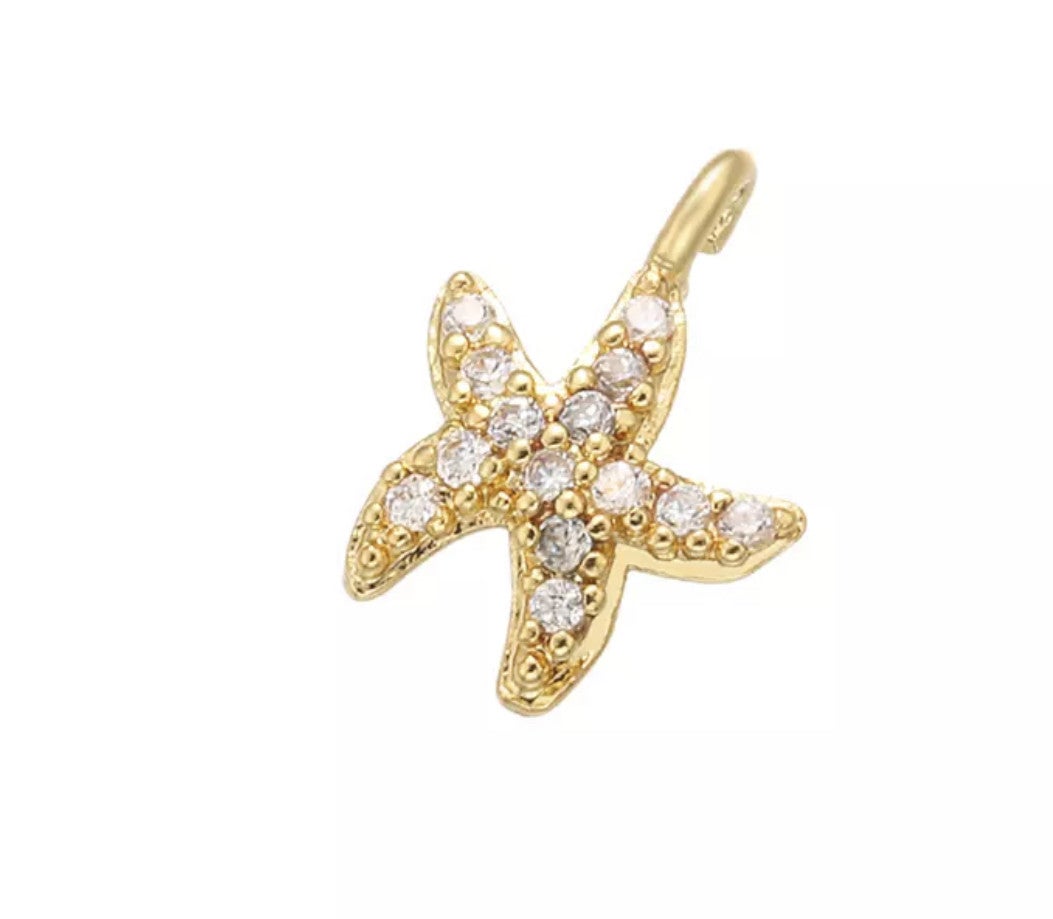 Bedel zirkonia zeester goud