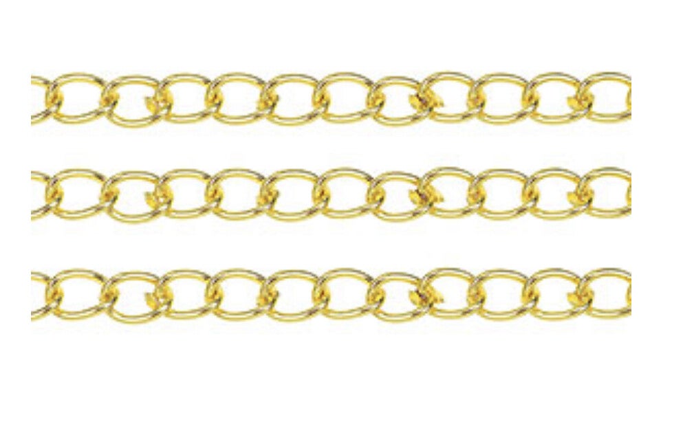 Stainless steel verlengketting 5 cm Goud