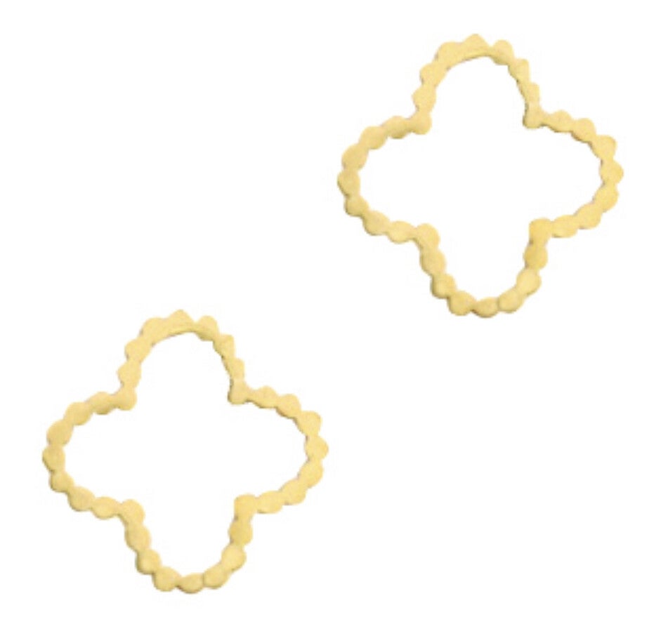 Stainless steel Tussenstuk flower gold