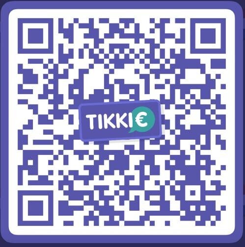 QR Code Tikkie € 7,95 voor aankoop Budgetplanner 2026 van Minimasite.nl