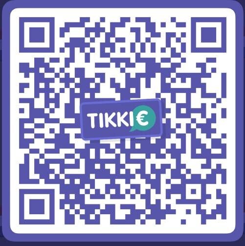 QR Code Tikkie voor  een vrije gift aan Minimasite.nl. Bedrag zelf invullen! Dank u wel!