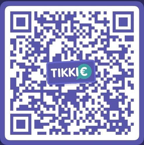 QR Code Tikkie voor  een vrije gift aan Minimasite.nl. Bedrag zelf invullen! Dank u wel!