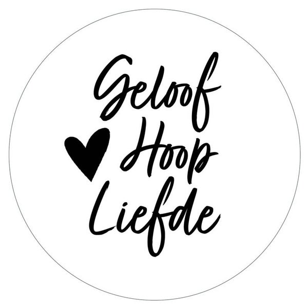 2020540 - Muurcirkel - Geloof Hoop Liefde