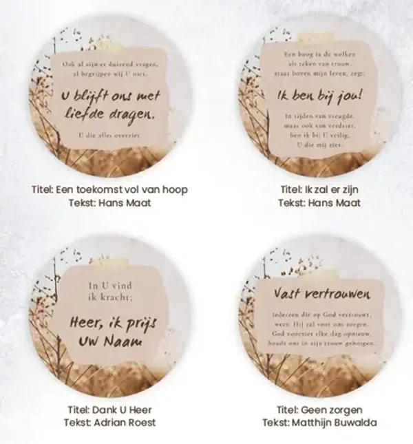 65501493 - Onderzetters - Een toekomst vol van hoop - Sela