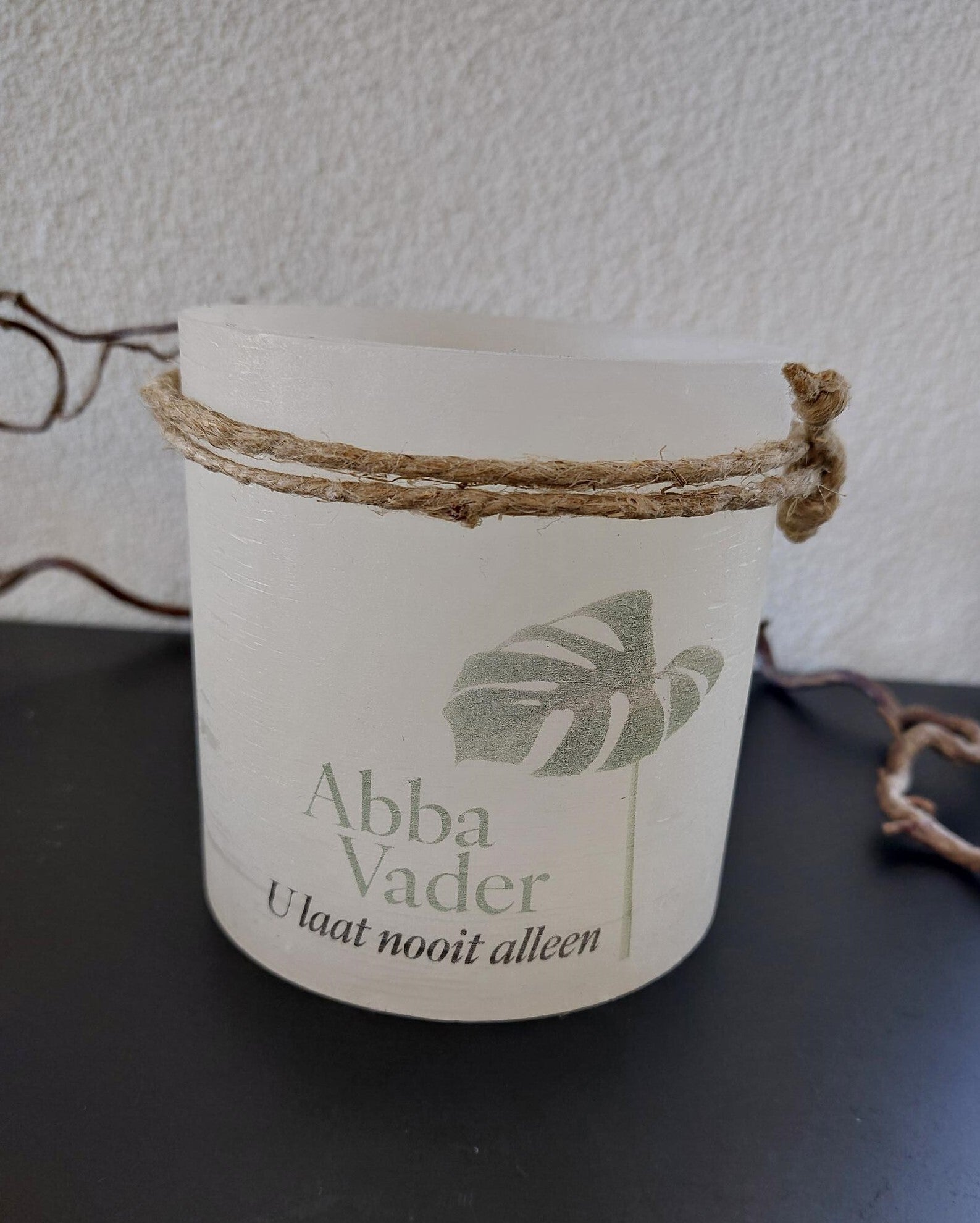 15599 - Windlicht S - Abba Vader, U laat nooit alleen