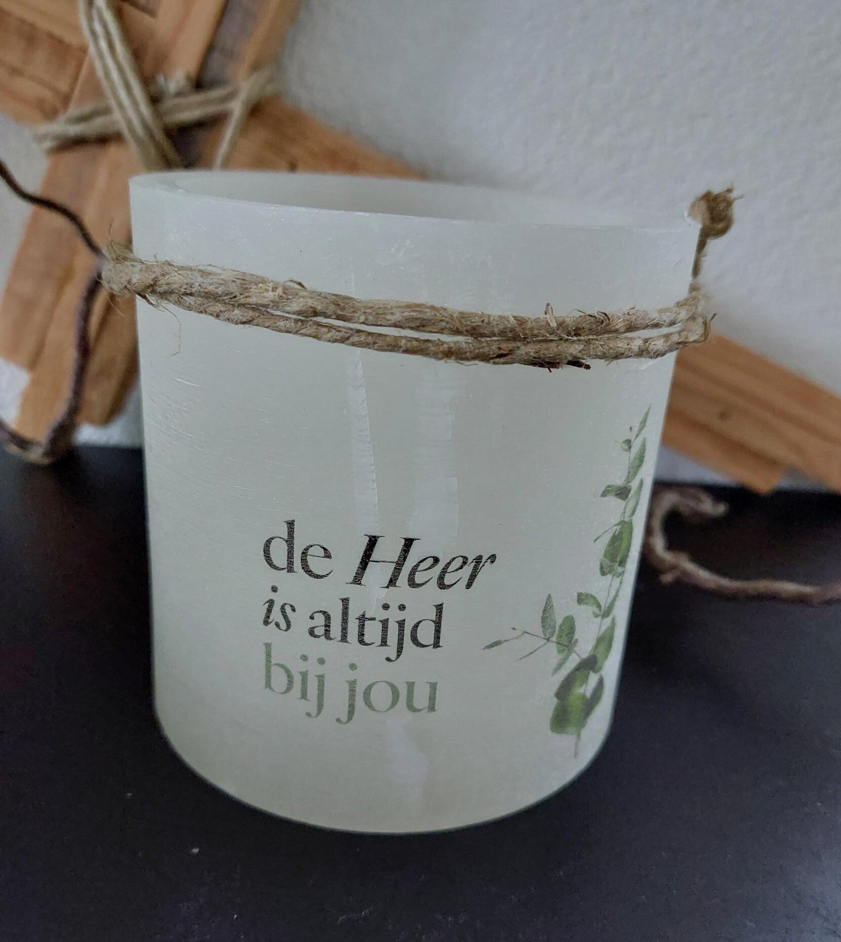 15607 - Windlicht S - De Heer zal uw uitgang en ingang bewaren