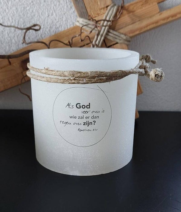 15608 - Windlicht S - Als God voor ons is