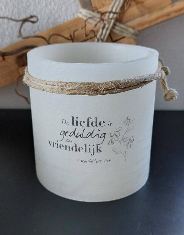 15613 - Windlicht S - De liefde is geduldig