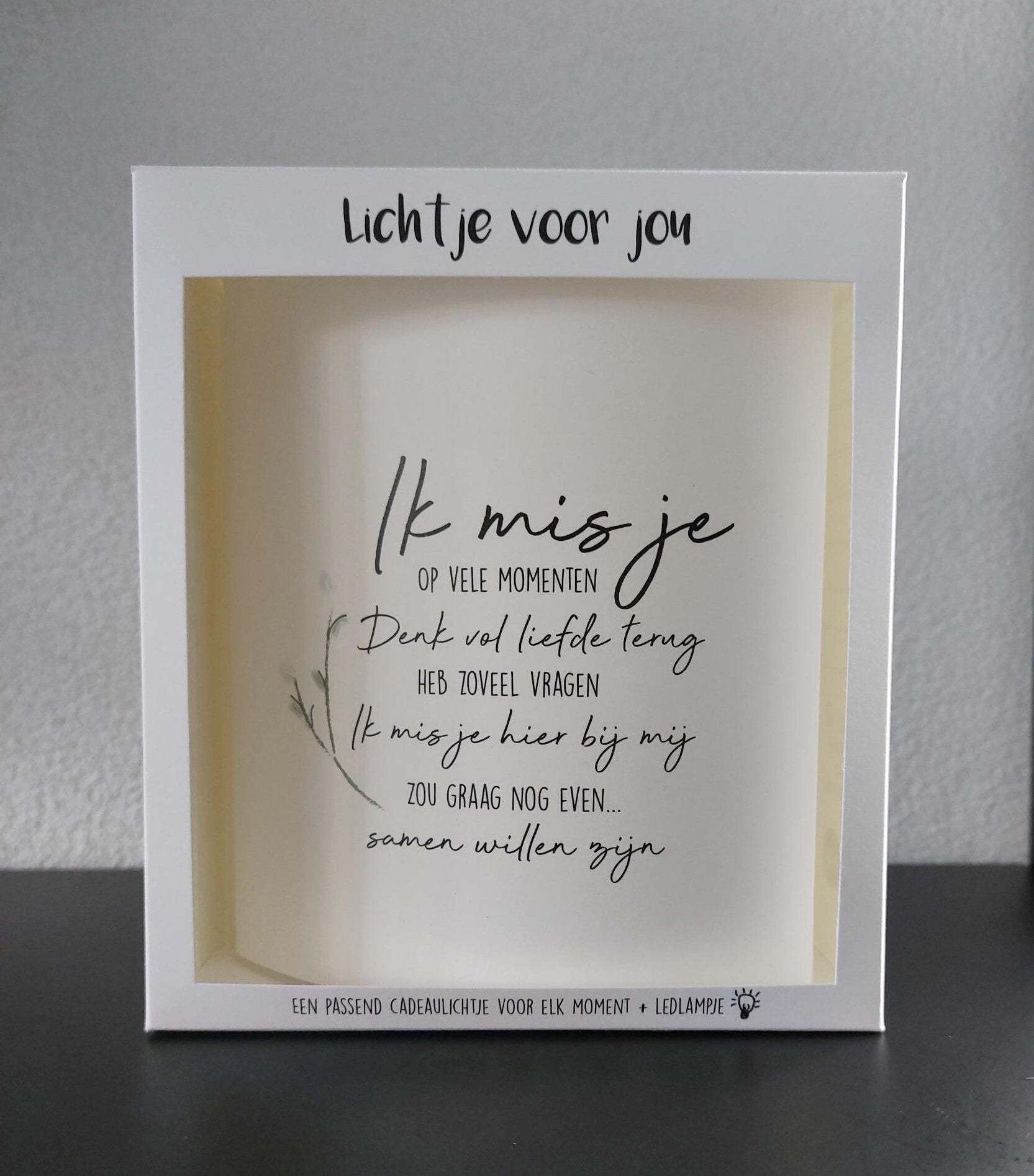 2019383 - Lichtje voor jou - Ik mis je op vele momenten