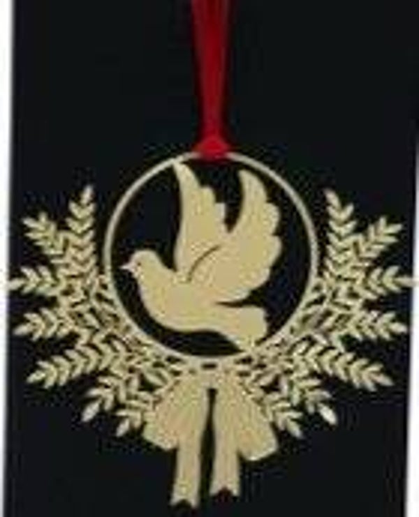 4250944325233 - Kerstboomhanger metaal - Duif