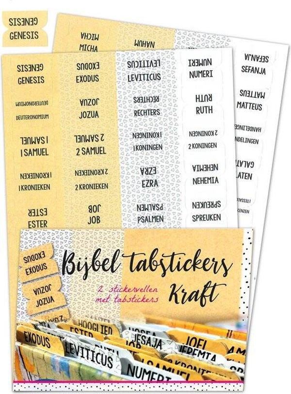 8719324353427 - Bijbel tabstickers - Kraft