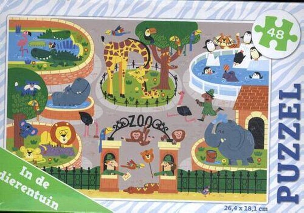 9789036639538 - Puzzel - In de dierentuin