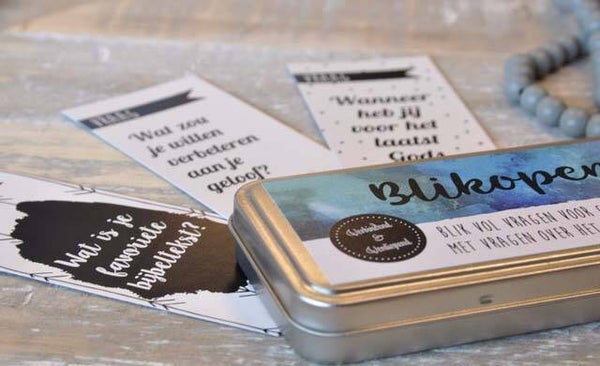 45725415  - Spel - Blikopener - Blik vol vragen over het leven en je geloof