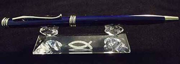 3160190151894 - Penhouder - Kristal Ichtus vis