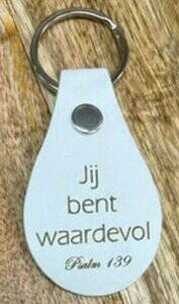 7422257138177 - Sleutelhanger   - Jij bent waardevol