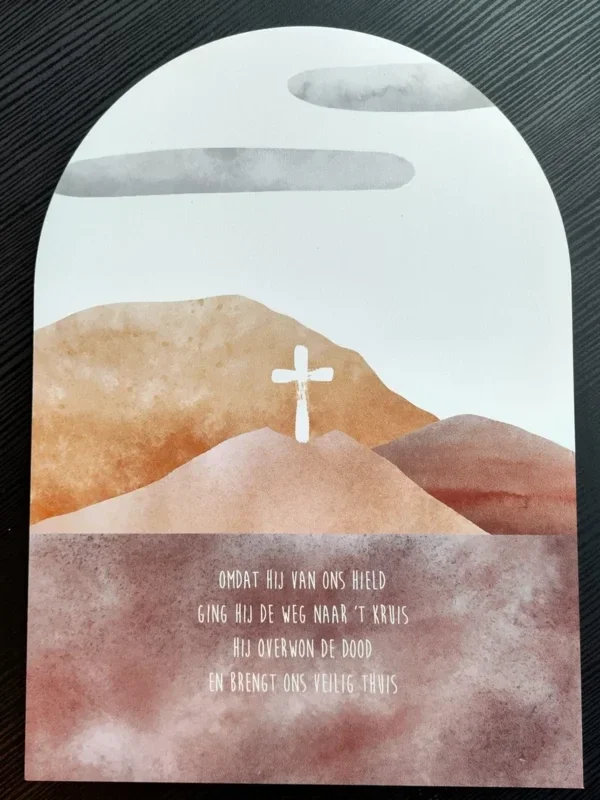 12113081 - Muurvorm - Omdat Hij van ons hield