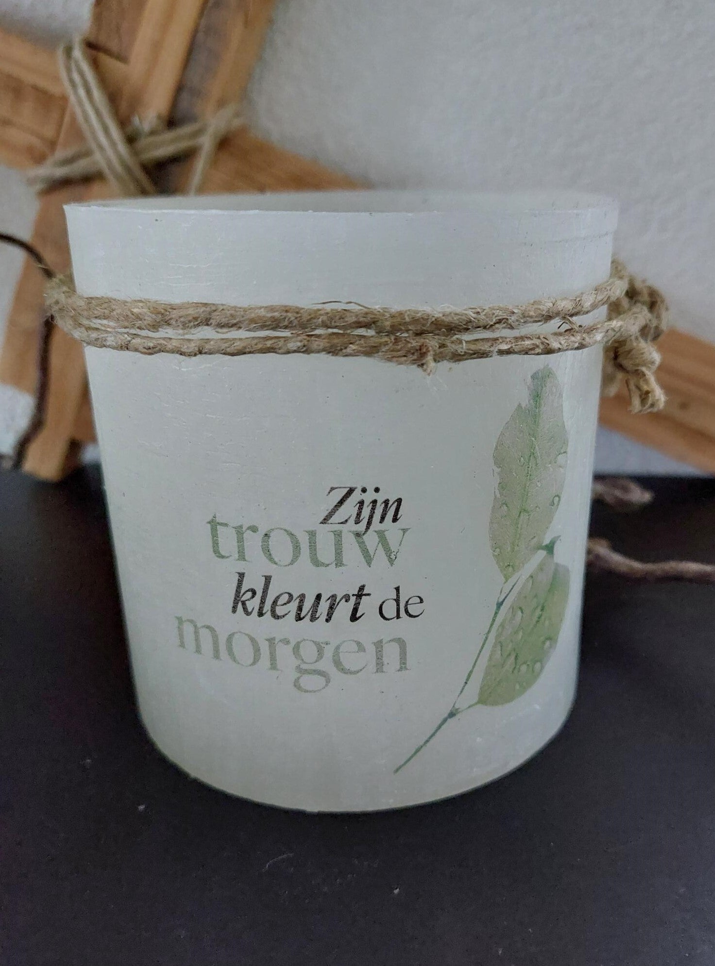 15604 - Windlicht S - Zijn trouw kleurt de morgen