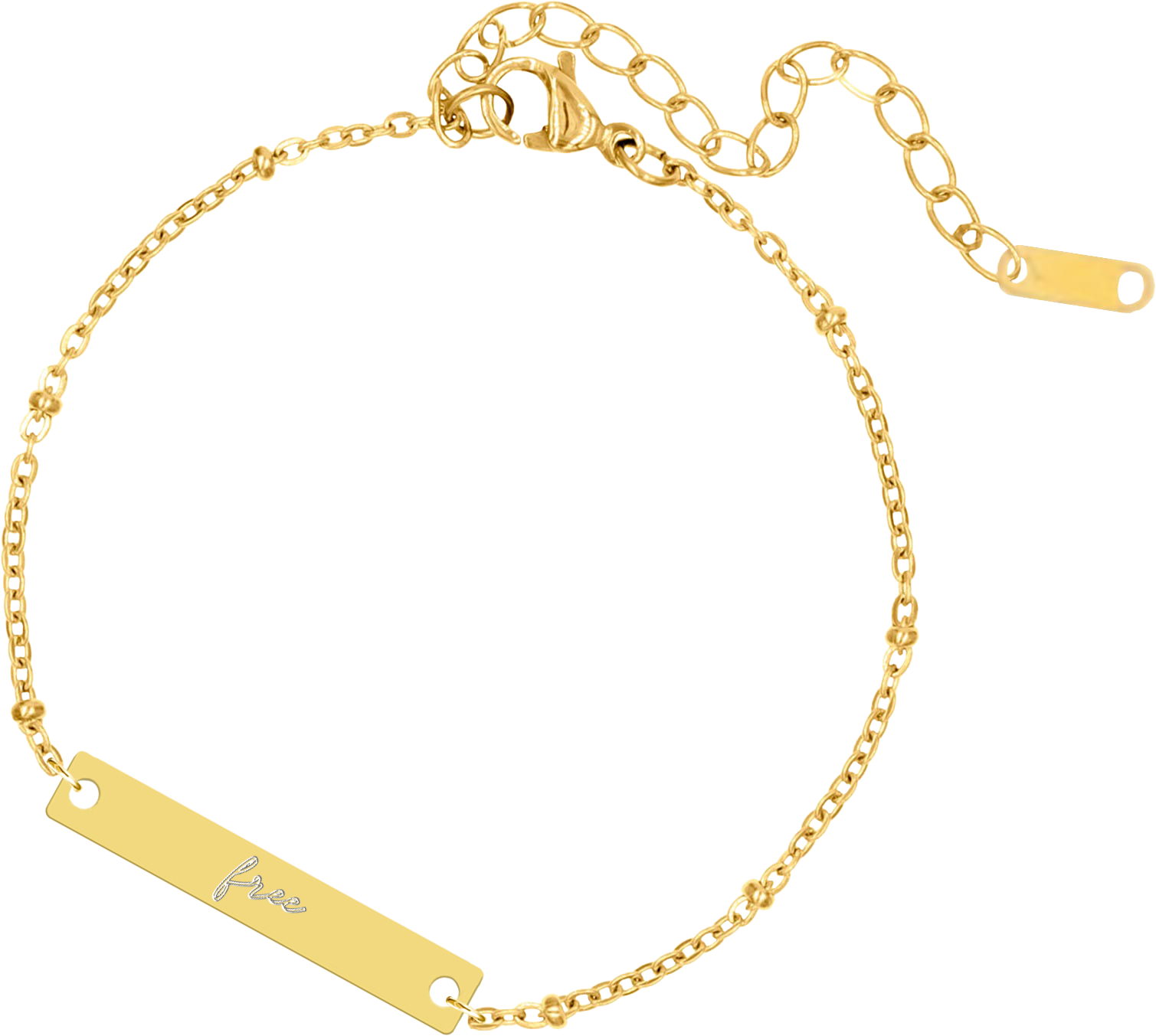 6095500820863 - Armband goudkleur - Joh. 8:36 Free