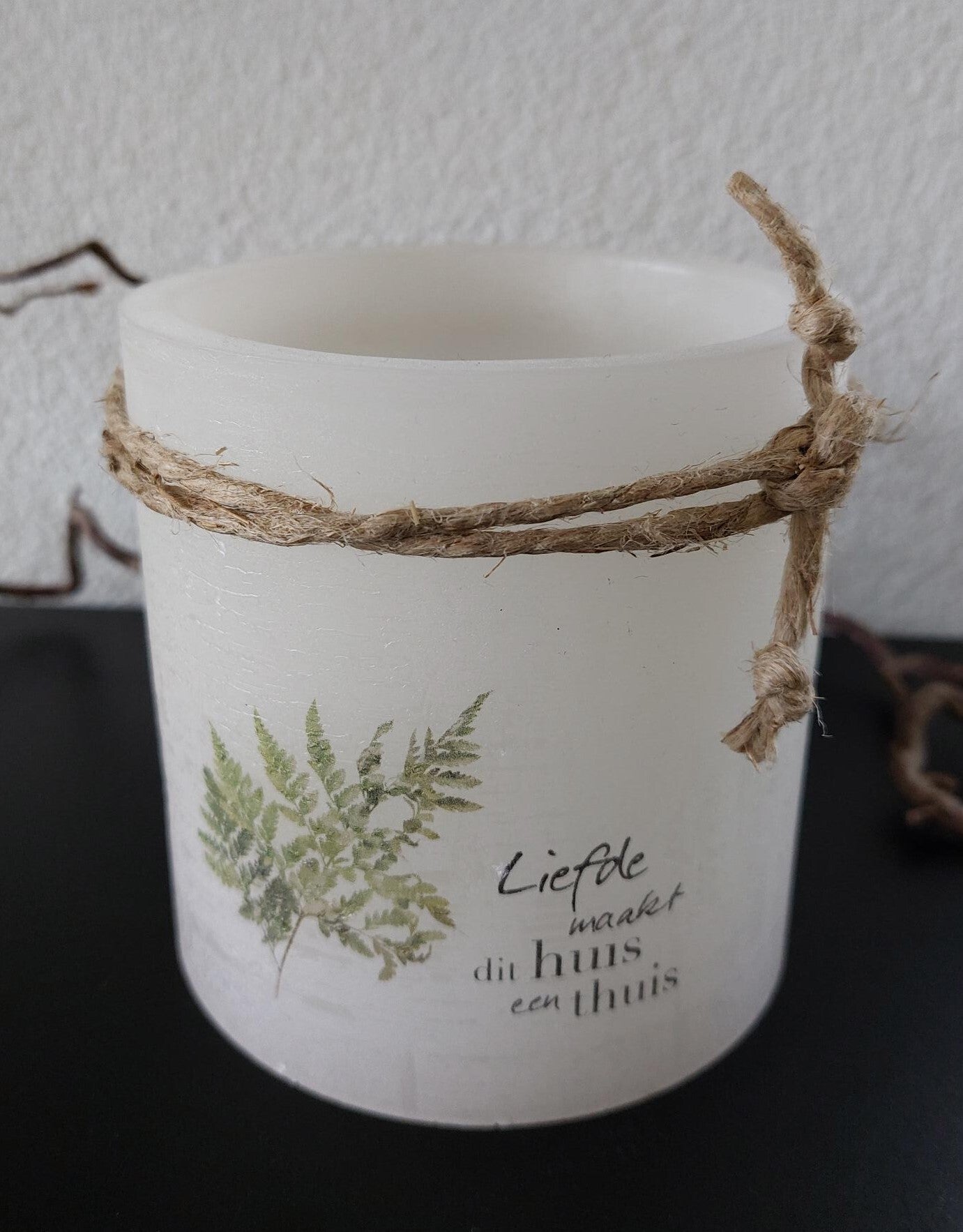 15589 - Windlicht S - Liefde maakt dit huis een thuis