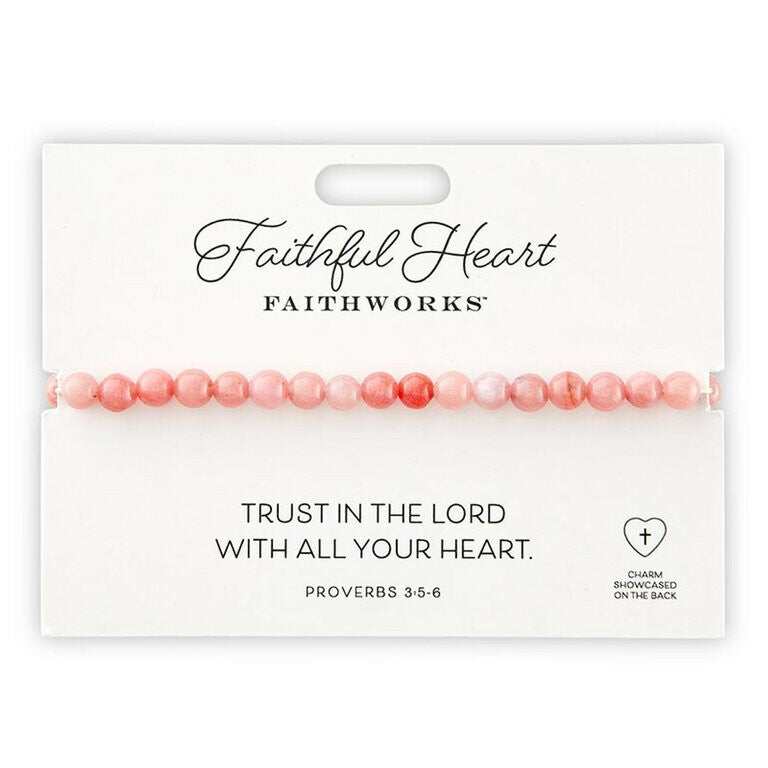 195002504127 - Stenen armband - Faithful heart