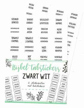 8719324353649 - Bijbel tabstickers - Zwart wit