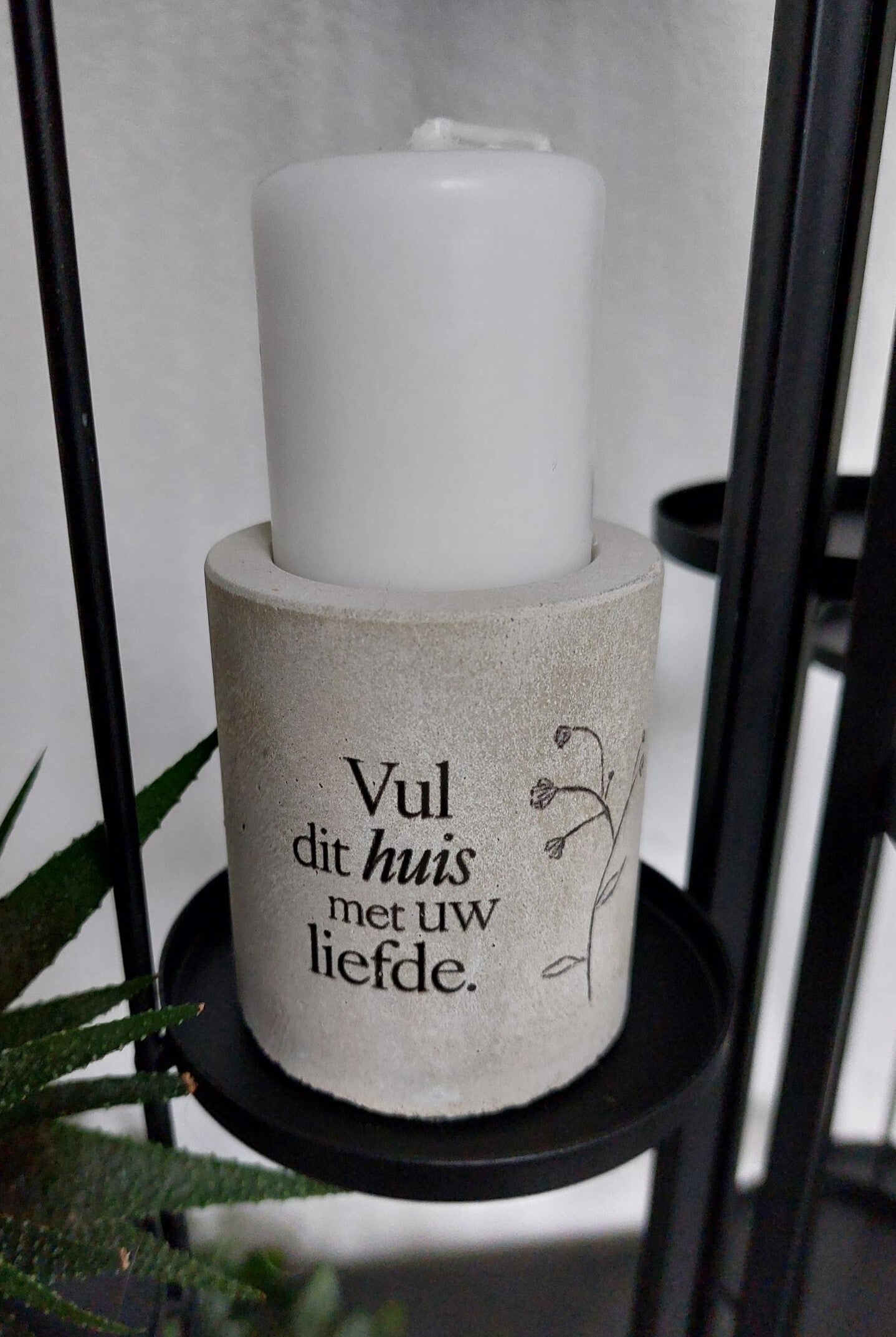 2022617 - Kaarsenstandaard rustiek - Vul dit huis...