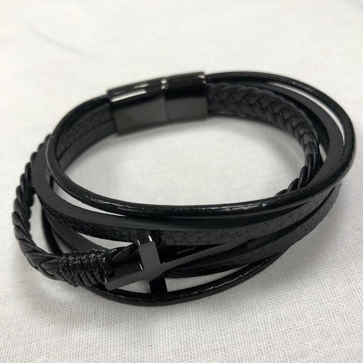 MA47902 - Armband leer - Kruis