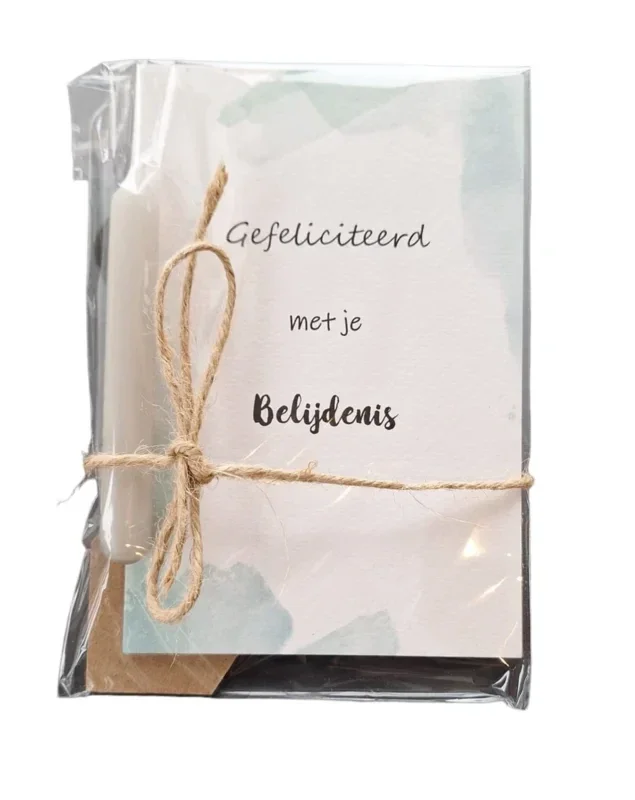 1211600 - Belijdenis - Kaart, standaard, kaarsje