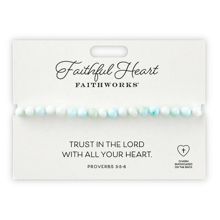 195002504141 - Stenen armband - Faithful heart