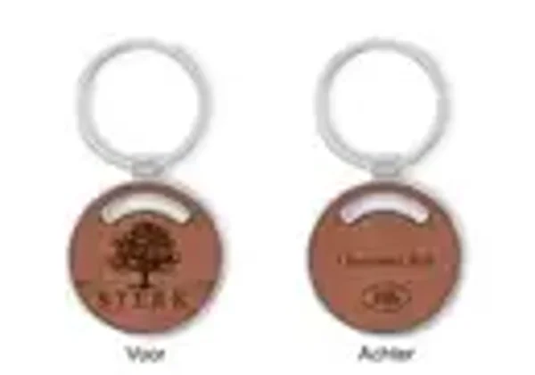 3162026030045 - Sterk - Sleutelhanger Metaal en kunstleer