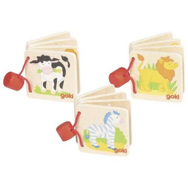 58675 - Mini houten boekje (3 verschillende)