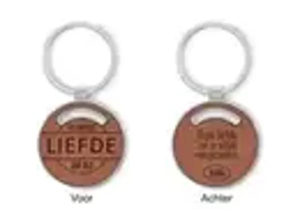 3162026030021 - Eeuwige liefde - Sleutelhanger Metaal en kunstleer